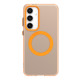 For Samsung Galaxy S24+ 5G Candy Magsafe PC Hybrid TPU Phone Case(Orange)