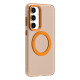 For Samsung Galaxy S24+ 5G Candy Magsafe PC Hybrid TPU Phone Case(Orange)