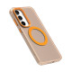 For Samsung Galaxy S24+ 5G Candy Magsafe PC Hybrid TPU Phone Case(Orange)