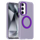 For Samsung Galaxy S24+ 5G Candy Magsafe PC Hybrid TPU Phone Case(Purple)