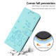 For Samsung Galaxy S25+ / S24+ 5G Embossed Kitten Phone Leather Case with Lanyard(Mint Green)