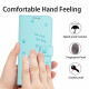 For Samsung Galaxy S25+ / S24+ 5G Embossed Kitten Phone Leather Case with Lanyard(Mint Green)
