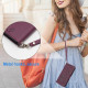 For Samsung Galaxy S25+ / S24+ 5G Embossed Kitten Phone Leather Case with Lanyard(Wine Red)
