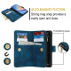 For Samsung Galaxy S24+ 5G Dream 9-Card Zipper Wallet RFID Leather Phone Case with Lanyard(Blue)