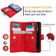 For Samsung Galaxy S24+ 5G Dream 9-Card Zipper Wallet RFID Leather Phone Case with Lanyard(Red)