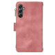 For Samsung Galaxy S24+ 5G Dream 9-Card Zipper Wallet RFID Leather Phone Case with Lanyard(Rose Gold)