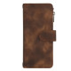 For Samsung Galaxy S24+ 5G Dream 9-Card Zipper Wallet RFID Leather Phone Case with Lanyard(Brown)