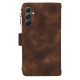 For Samsung Galaxy S24+ 5G Dream 9-Card Zipper Wallet RFID Leather Phone Case with Lanyard(Brown)