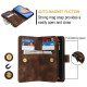 For Samsung Galaxy S24+ 5G Dream 9-Card Zipper Wallet RFID Leather Phone Case with Lanyard(Brown)