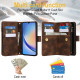 For Samsung Galaxy S24+ 5G Dream 9-Card Zipper Wallet RFID Leather Phone Case with Lanyard(Brown)