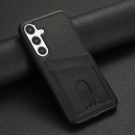 For Samsung Galaxy S24+ 5G AZNS K1 Series Card Slot Business Phone Case(Black)