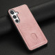 For Samsung Galaxy S24+ 5G AZNS K1 Series Card Slot Business Phone Case(Pink)