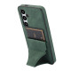For Samsung Galaxy S24+ 5G Ultra-thin Shockproof Phone Protective Case with Holder(Green)