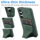 For Samsung Galaxy S24+ 5G Ultra-thin Shockproof Phone Protective Case with Holder(Green)