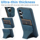 For Samsung Galaxy S24+ 5G Ultra-thin Shockproof Phone Protective Case with Holder(Blue)