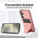 For Samsung Galaxy S24+ 5G Ultra-thin Shockproof Phone Protective Case with Holder(Rose Gold)