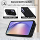For Samsung Galaxy S24+ 5G Wristband Vertical Flip Wallet Back Cover Phone Case with Long Lanyard(Black)