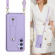 For Samsung Galaxy S24+ 5G Wristband Vertical Flip Wallet Back Cover Phone Case with Long Lanyard(Purple)