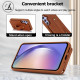 For Samsung Galaxy S24+ 5G Wristband Vertical Flip Wallet Back Cover Phone Case with Long Lanyard(Brown)