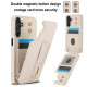 For Samsung Galaxy S24+ 5G Wristband Vertical Flip Wallet Back Cover Phone Case with Long Lanyard(White)