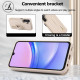 For Samsung Galaxy S24+ 5G Wristband Vertical Flip Wallet Back Cover Phone Case with Long Lanyard(White)