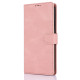 For Samsung Galaxy S24+ 5G Fantasy Skin-feel Calfskin Texture Leather Phone Case(Pink)
