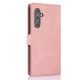 For Samsung Galaxy S24+ 5G Fantasy Skin-feel Calfskin Texture Leather Phone Case(Pink)