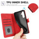 For Samsung Galaxy S24+ 5G Fantasy Skin-feel Calfskin Texture Leather Phone Case(Red)