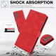 For Samsung Galaxy S24+ 5G Fantasy Skin-feel Calfskin Texture Leather Phone Case(Red)