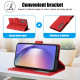 For Samsung Galaxy S24+ 5G Fantasy Skin-feel Calfskin Texture Leather Phone Case(Red)