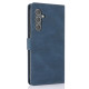 For Samsung Galaxy S24+ 5G Fantasy Skin-feel Calfskin Texture Leather Phone Case(Blue)