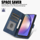 For Samsung Galaxy S24+ 5G Fantasy Skin-feel Calfskin Texture Leather Phone Case(Blue)