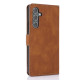 For Samsung Galaxy S24+ 5G Fantasy Skin-feel Calfskin Texture Leather Phone Case(Brown)