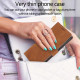 For Samsung Galaxy S24+ 5G Fantasy Skin-feel Calfskin Texture Leather Phone Case(Brown)