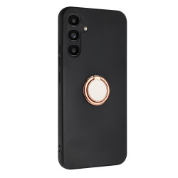 For Samsung Galaxy S24+ 5G Matte Ring Holder TPU Phone Case(Rose Gold)