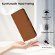 For Samsung Galaxy S24+ 5G Skin Feel Solid Color Leather Phone Case with Lanyard(Brown)