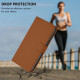 For Samsung Galaxy S24+ 5G Skin Feel Solid Color Leather Phone Case with Lanyard(Brown)