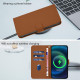 For Samsung Galaxy S24+ 5G Skin Feel Solid Color Leather Phone Case with Lanyard(Brown)