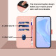 For Samsung Galaxy S24+ 5G Skin Feel Solid Color Leather Phone Case with Lanyard(Pink)