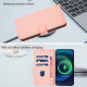 For Samsung Galaxy S24+ 5G Skin Feel Solid Color Leather Phone Case with Lanyard(Pink)
