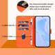 For Samsung Galaxy S24+ 5G Skin Feel Solid Color Leather Phone Case with Lanyard(Orange)