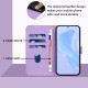 For Samsung Galaxy S24+ 5G Skin Feel Solid Color Leather Phone Case with Lanyard(Lavender Purple)