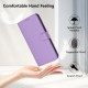 For Samsung Galaxy S24+ 5G Skin Feel Solid Color Leather Phone Case with Lanyard(Lavender Purple)