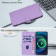 For Samsung Galaxy S24+ 5G Skin Feel Solid Color Leather Phone Case with Lanyard(Lavender Purple)