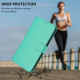 For Samsung Galaxy S24+ 5G Skin Feel Solid Color Leather Phone Case with Lanyard(Green)