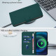 For Samsung Galaxy S24+ 5G Skin Feel Solid Color Leather Phone Case with Lanyard(Dark Green)