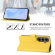 For Samsung Galaxy S24+ 5G Skin Feel Solid Color Leather Phone Case with Lanyard(Lemon Yellow)