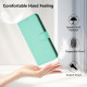 For Samsung Galaxy S24+ 5G Skin Feel Solid Color Leather Phone Case with Lanyard(Mint Green)