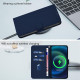 For Samsung Galaxy S24+ 5G Skin Feel Solid Color Leather Phone Case with Lanyard(Navy Blue)