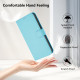 For Samsung Galaxy S24+ 5G Skin Feel Solid Color Leather Phone Case with Lanyard(Sky Blue)